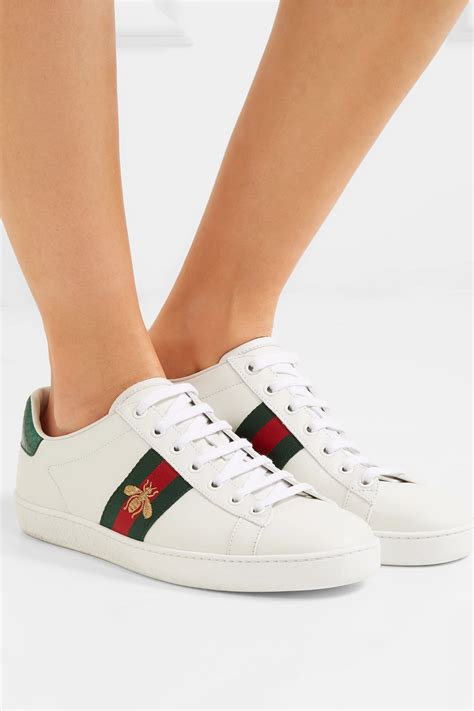 gucci ace sneakers platform|Gucci ace bee embroidered sneakers.